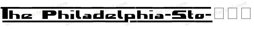 The Philadelphia-Sto字体转换